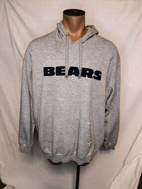 NFL Grey 'BEARS' Hooded Pullover Sweatshirt XL